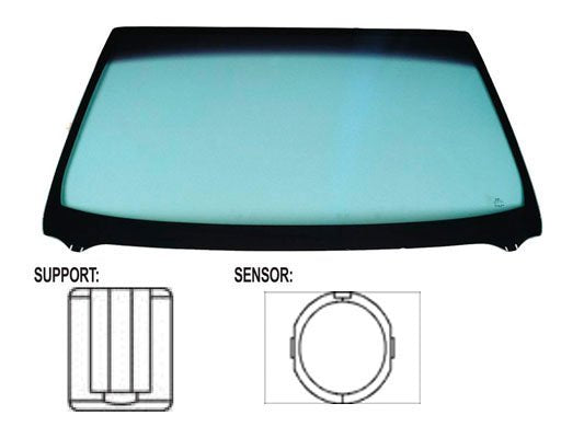 Parabrisas verde, difuminado azul, control solar Mercedes SPRINTER