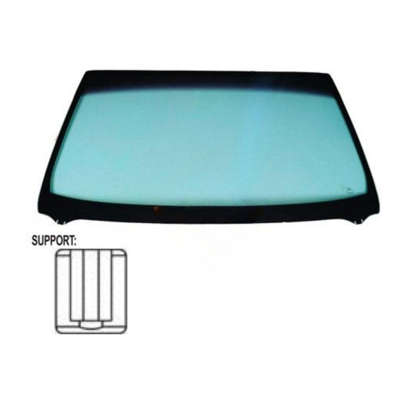 Parabrisas verde serigrafiado con base para espejo retrovisor Renault R19