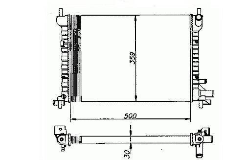 Radiador 1,3L 16v Mazda 121
