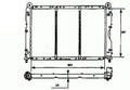 Radiador 1,6L/1,7L D/1,9L D-TD Fiat TIPO