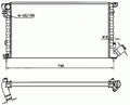 Radiador 1,8L D - 1.9L D Peugeot 306