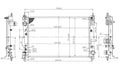 Radiador 1.4L 16v - 1.9L DT Fiat BRAVO