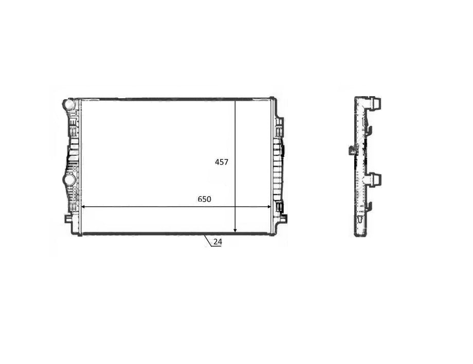 Radiador 2,0L - 1,6L - 1,4L Volkswagen PASSAT