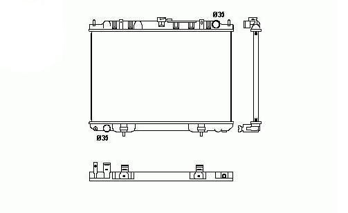 Radiador 2,2L Di 4x4 - 2,2L dCi & 4x4 Nissan X-TRAIL