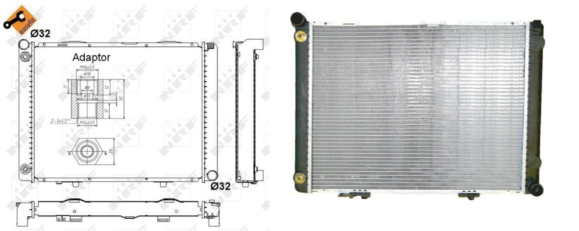Radiador 2.5L D BVA Clim. Mercedes CLASE C