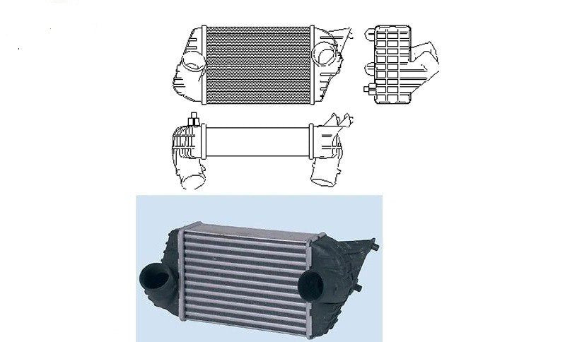 Radiador Intercooler turbo Fiat STILO