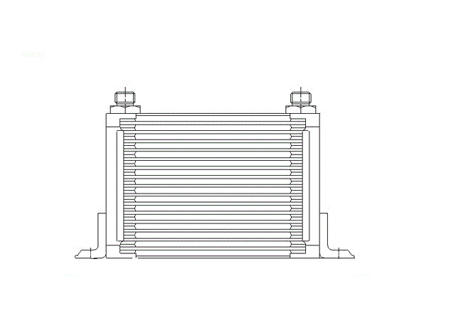 Radiador refrigerador aceite 1,9LTD Fiat TIPO