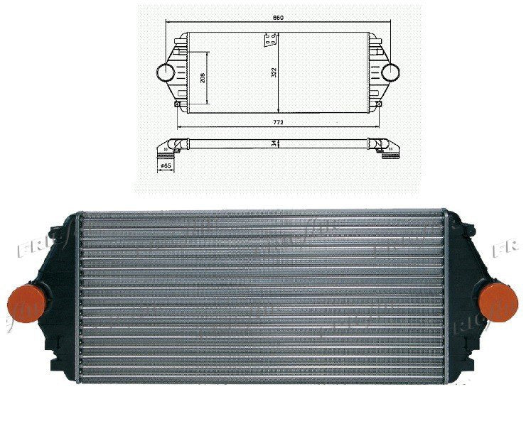 Refrigerador intercambiador aire turbo Citroen JUMPY