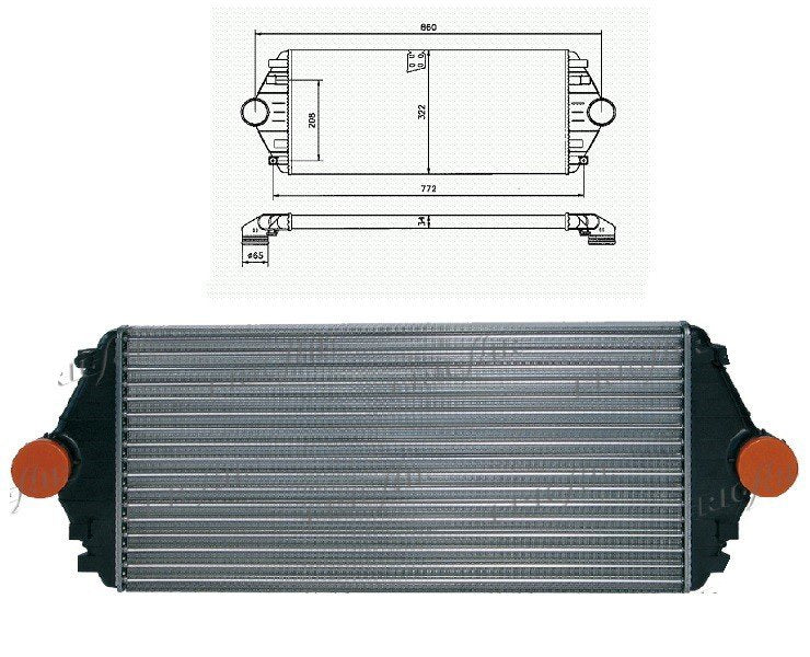 Refrigerador intercambiador aire turbo Fiat ULYSSE