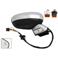 Retrovisor eléctrico derecho, cromado, convexo, térmico, abatible, con intermitente, cortesía, memoria, side, sonda (8 y 10 pines) Citroen D