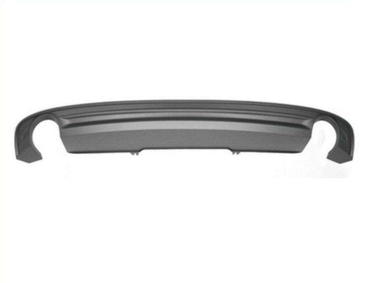 Spoiler parachoques trasero, plateado, con escape derecho Audi A4