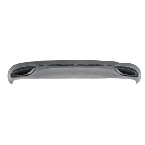 Spoiler parachoques trasero, negro, agujeros antinieblas Mercedes CLASE A