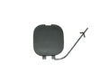 Tapa gancho parachoques trasero, negro Fiat PANDA