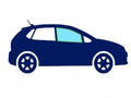 Ventanilla lateral delantera lateral derecha tintado verde Citroen C3