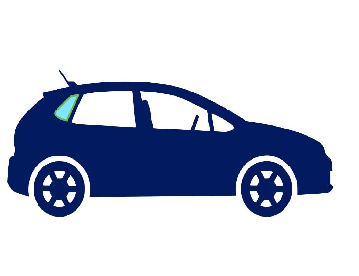 Ventanilla trasera custodia fija derecha (3 puertas) Renault CLIO